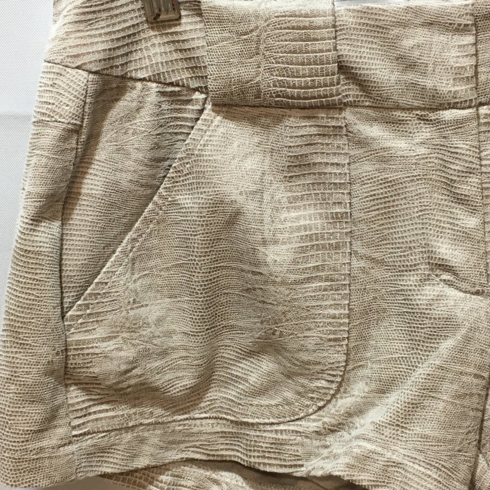 SW3 UK Bespoke Size 2 Snake Skin Poly Short Shorts